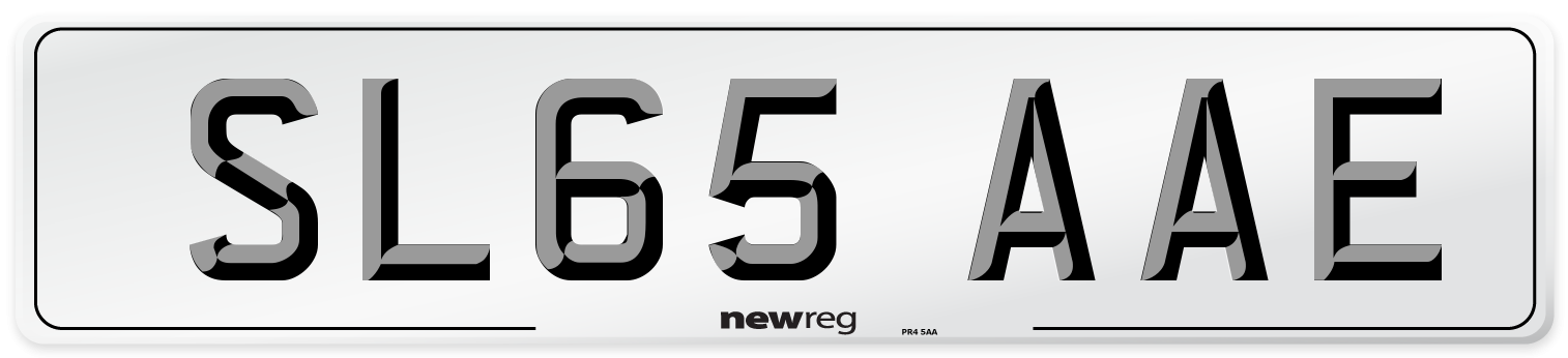SL65 AAE Number Plate from New Reg